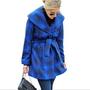 Merona Plaid Mid Length PeaCoat